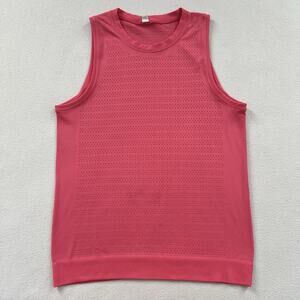 Lululemon Glossy Breeze By Muscle Tank II Squad Mesh Perforated Sleeveless Top 6